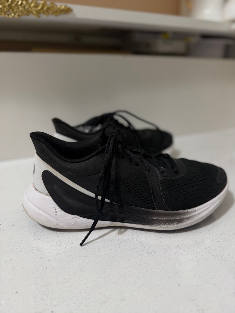 lululemon athletica Black and White Women's Athletic Running Shoes